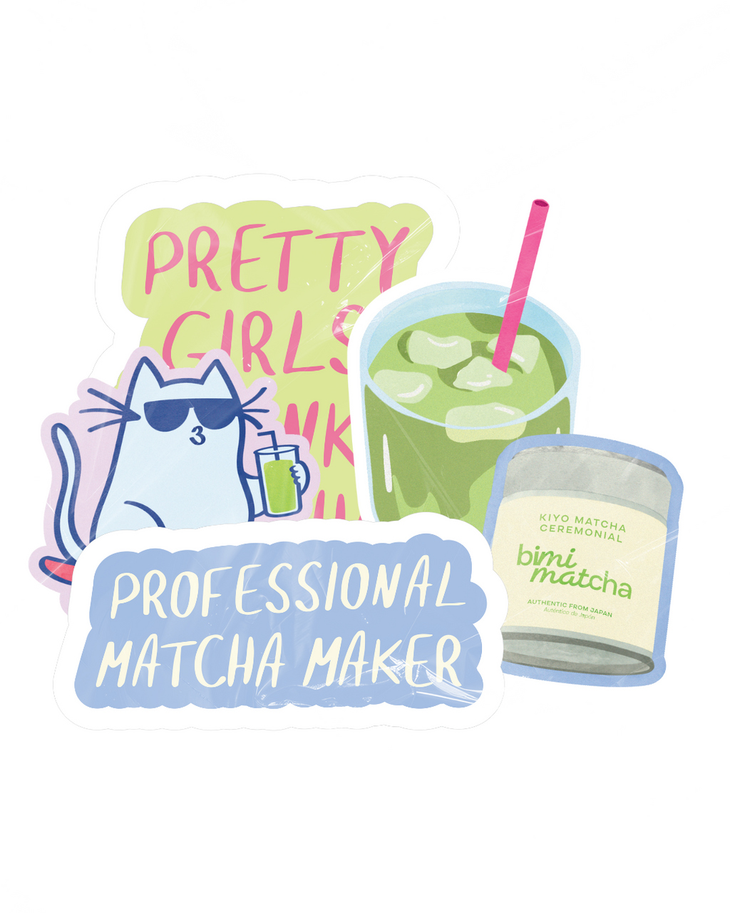 BIMI MATCHA CLUB STICKER PACK