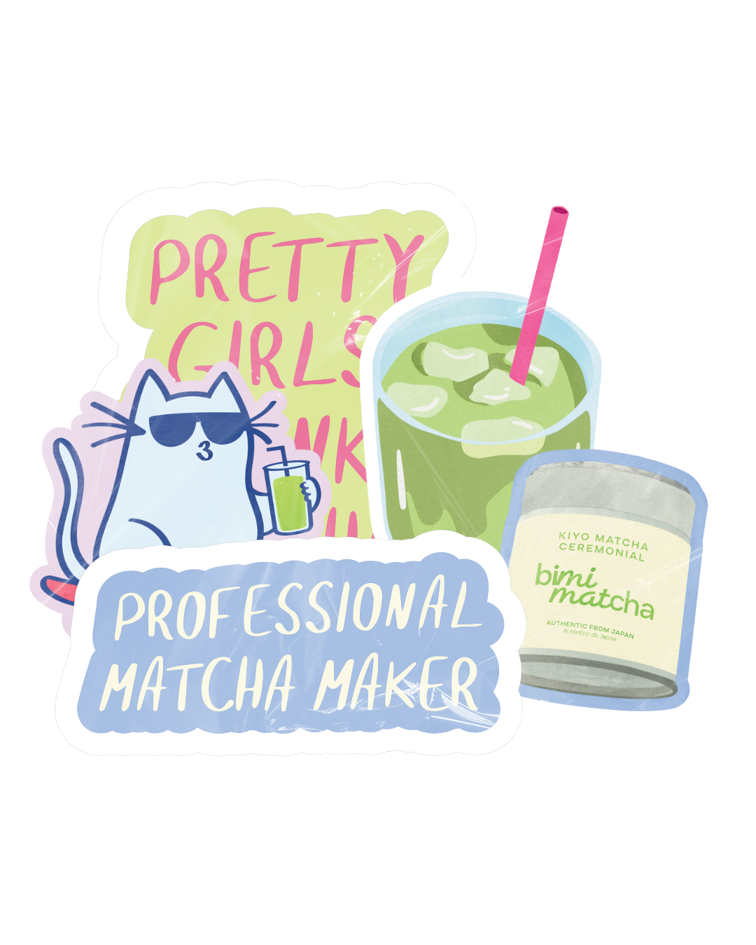 BIMI MATCHA CLUB STICKER PACK